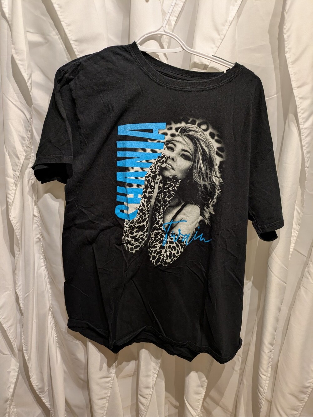 15 Shania Twain Now Tour 2018 Concert T-Shirt Black XL Leopard Print Graphic